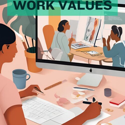 WORK VALUES CARDS & BOARD